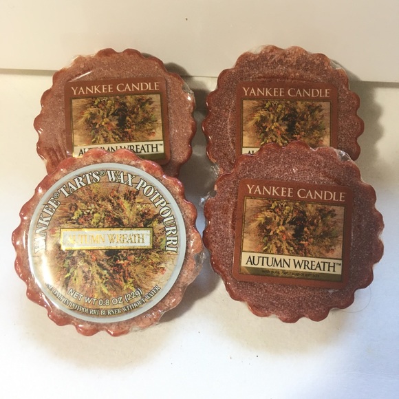 4 Yankee Candle Autumn Wreath Wax Tarts Potpourri